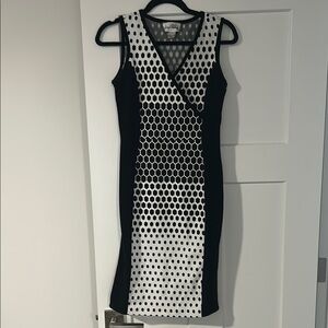 Joseph Ribkoff - Black and White Dress - Size 8